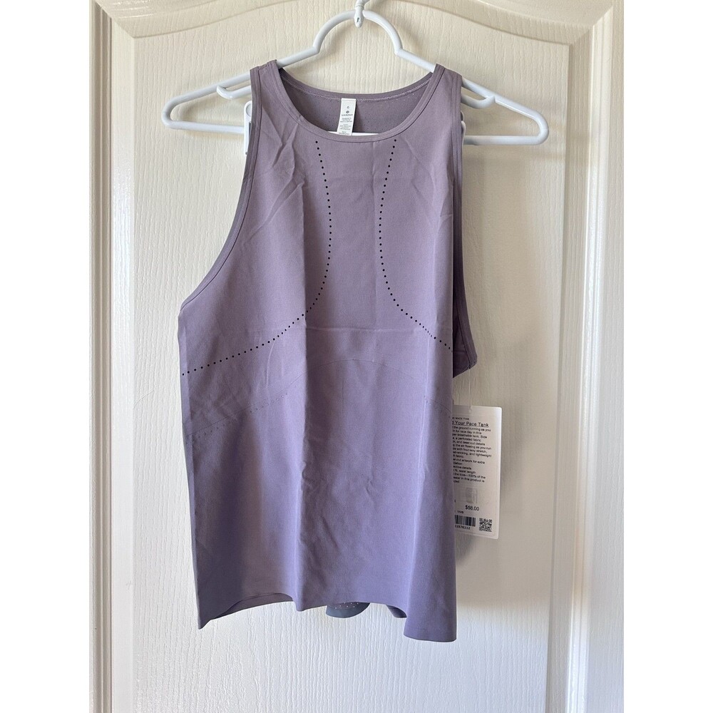 NWT Lululemon Find Your Pace Tank Violet Verbena Size 6